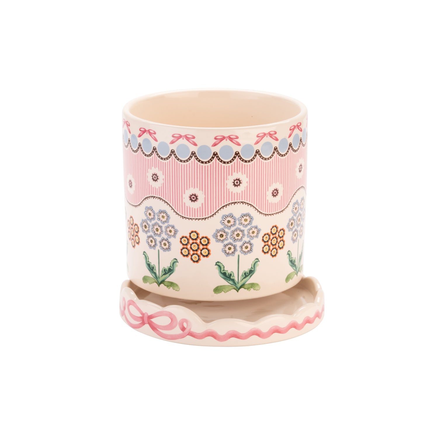 Cath Kidston Spitalfields Silk Plantpot With Tray