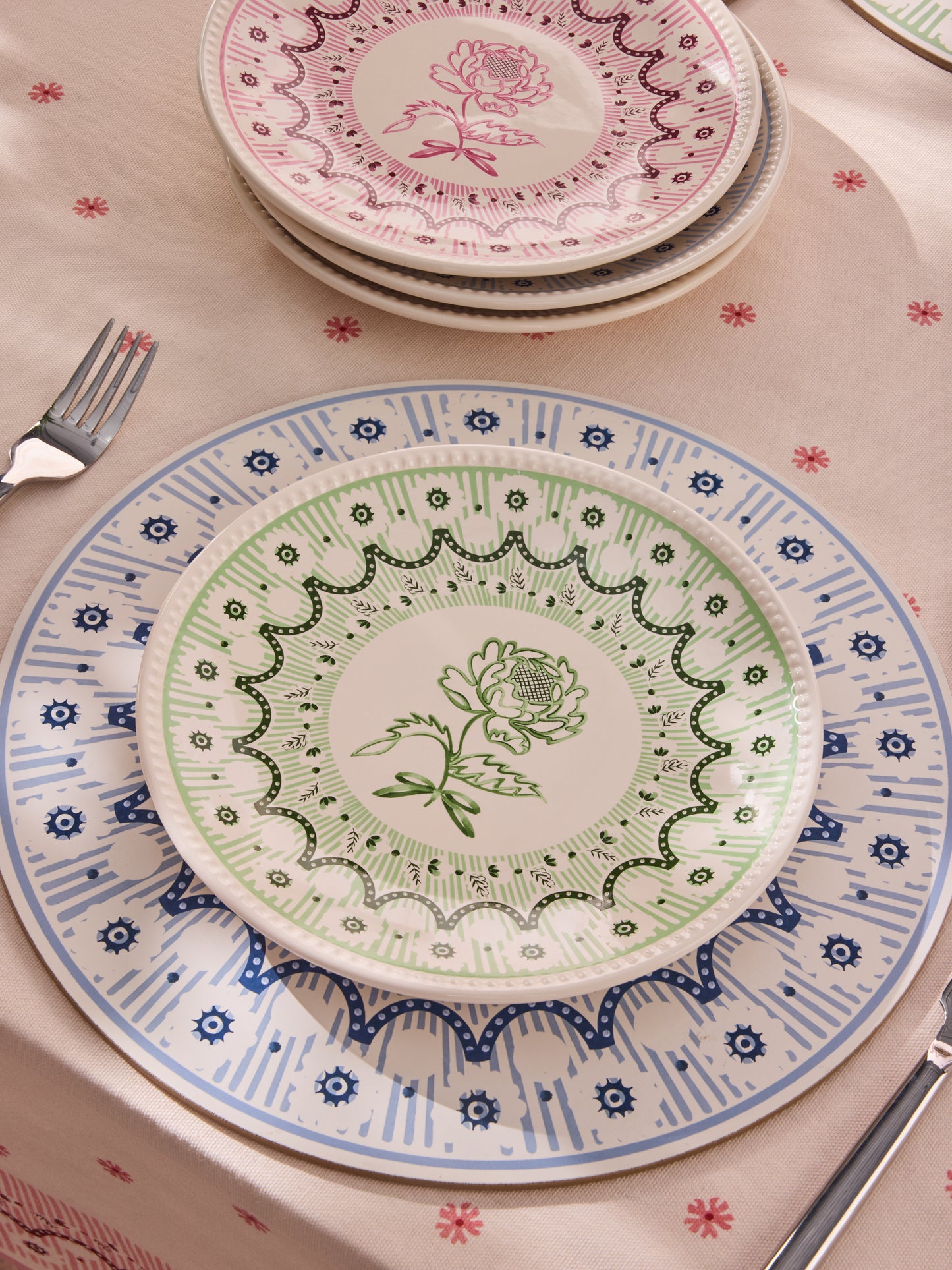 Cath Kidston Spitalfields Silk Side Plates Set Of 4