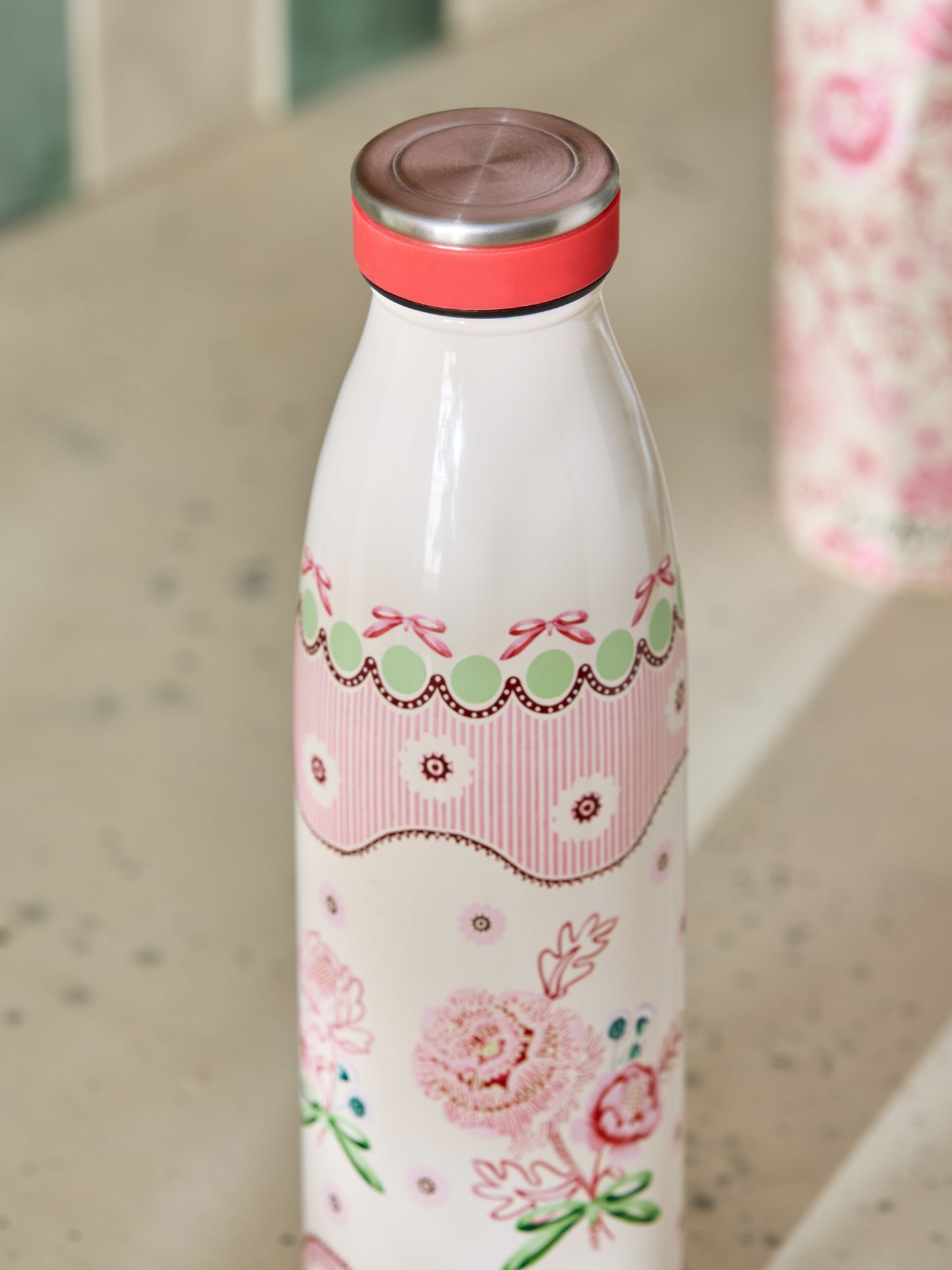 Cath Kidston Spitalfields Silk Stainless Steel Bottle 500ml