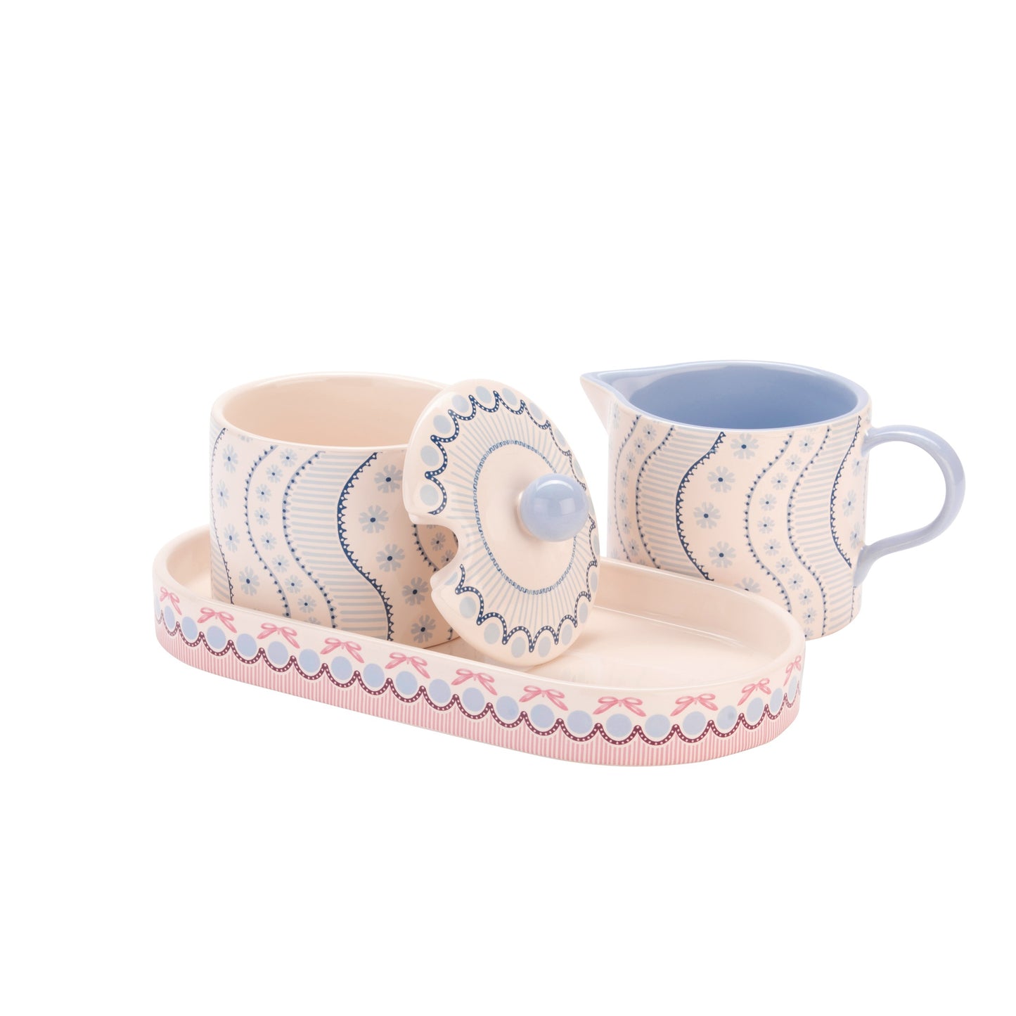 Cath Kidston Spitalfields Silk Sugar & Milk Jug Set