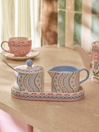 Cath Kidston Spitalfields Silk Sugar & Milk Jug Set