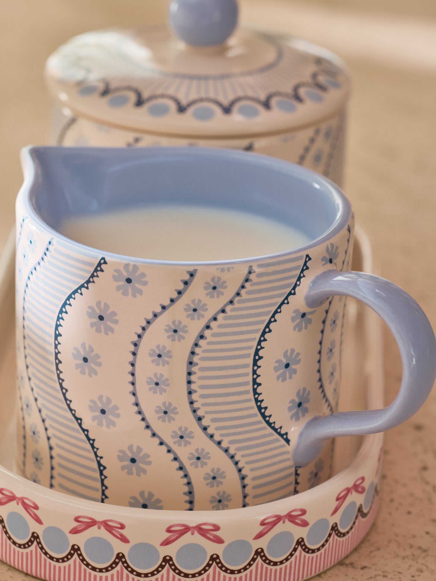 Cath Kidston Spitalfields Silk Sugar & Milk Jug Set