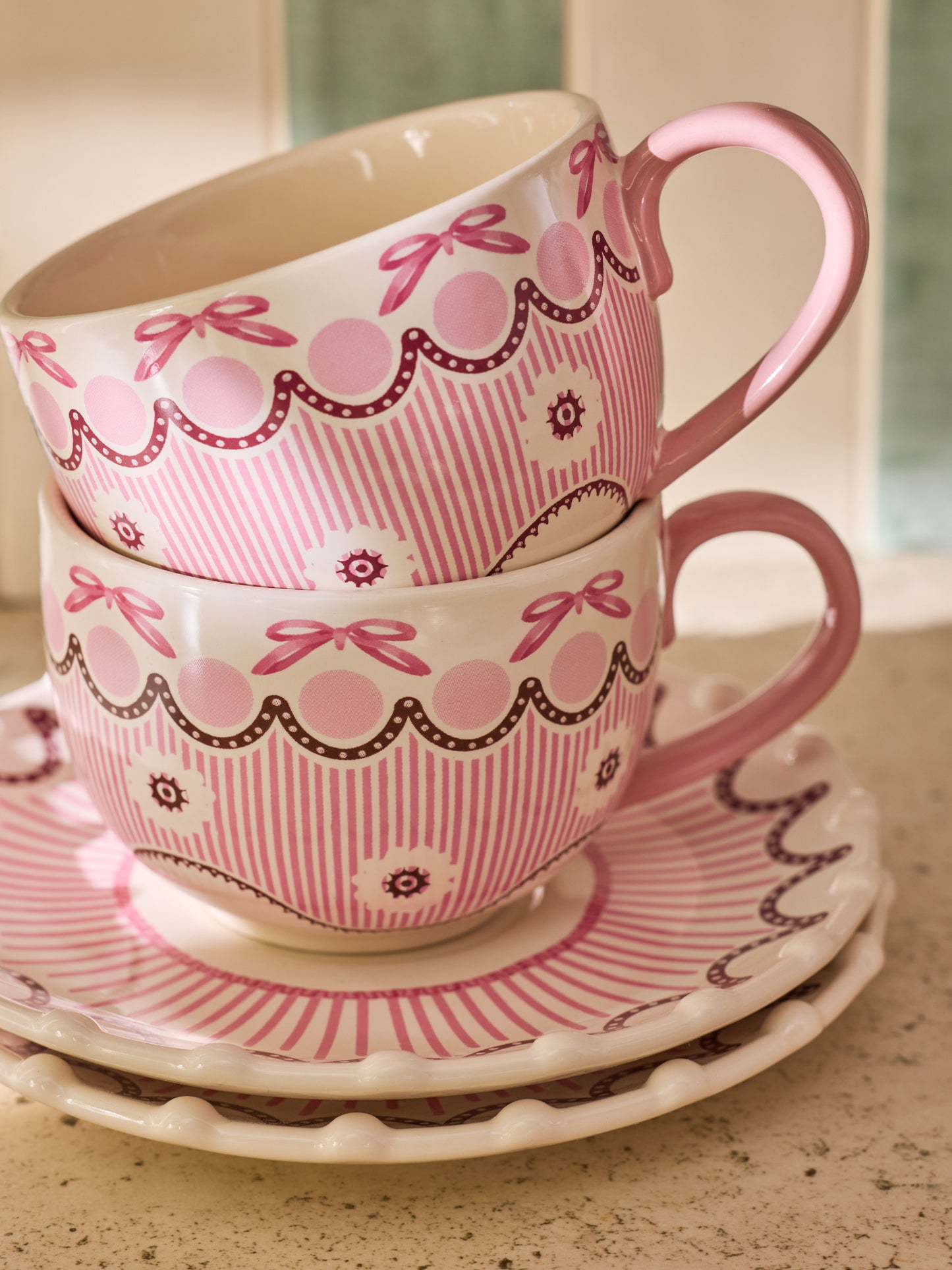 Cath Kidston Spitalfields Silk Teacup & Saucer