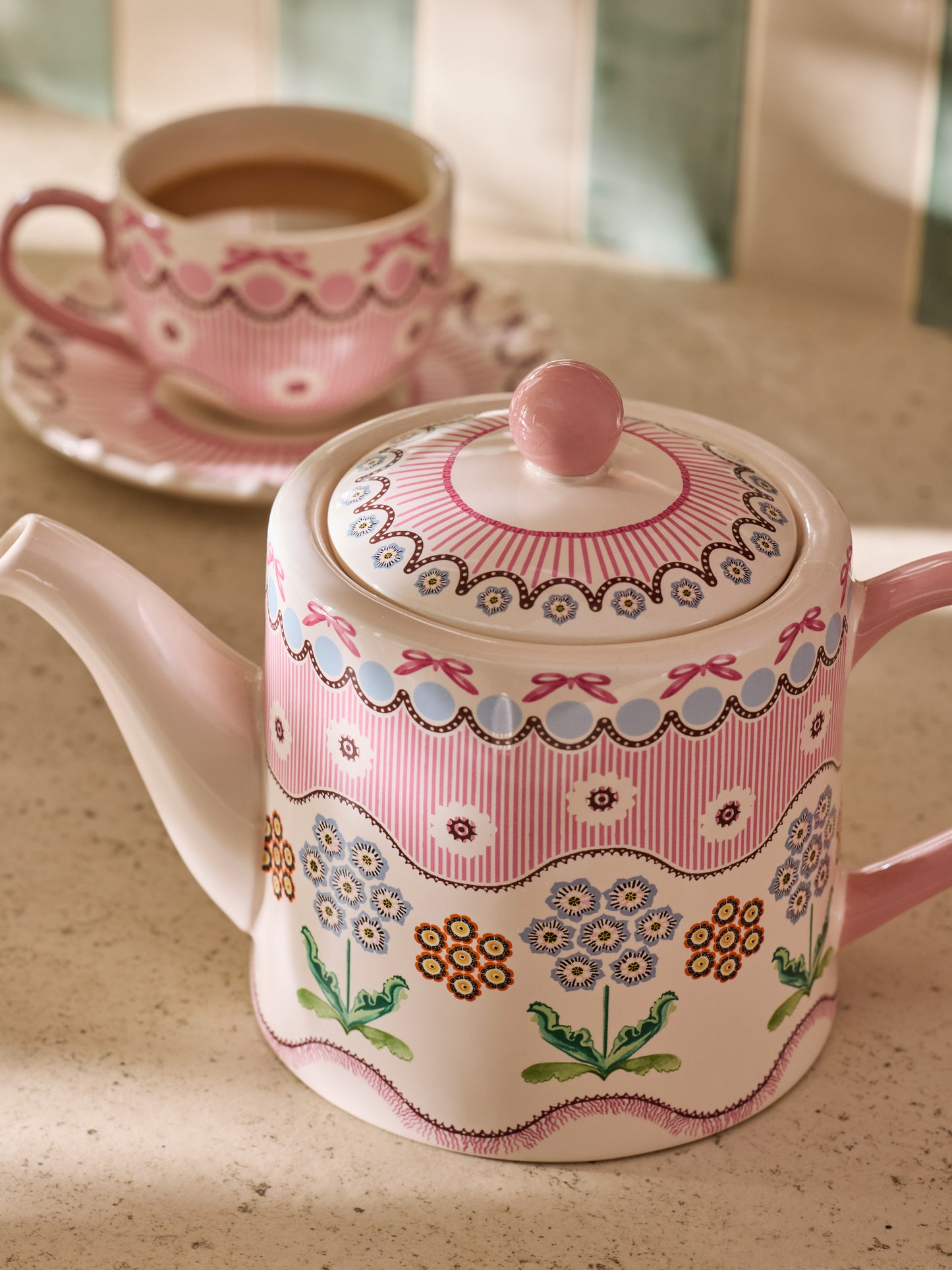 Cath Kidston Spitalfields Silk Teapot 1L