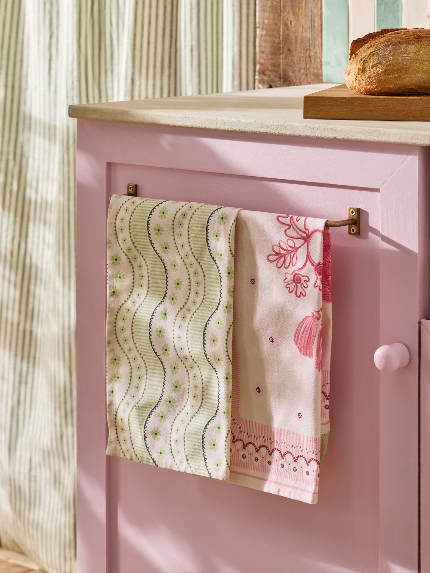 Cath Kidston Spitalfields Silk Tea Towels Set Of 2
