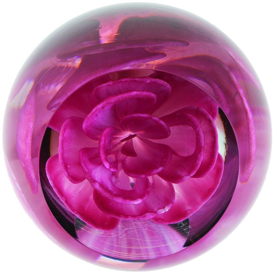 Caithness Glass Floral Charms Carnation Paperweight