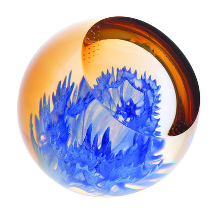 Caithness Glass Floral Charms Cornflower Paperweight-Paperweights-Goviers