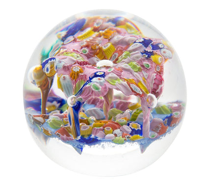 Caithness Glass Millefiori Fingal's Cave Minature Paperweight-Paperweights-Goviers