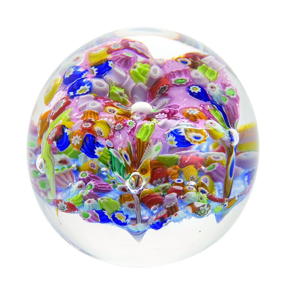 Caithness Glass Millefiori Fingal's Cave Minature Paperweight-Paperweights-Goviers