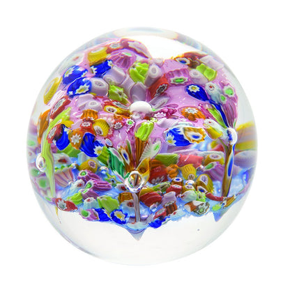 Caithness Glass Millefiori Fingal's Cave Minature Paperweight-Paperweights-Goviers