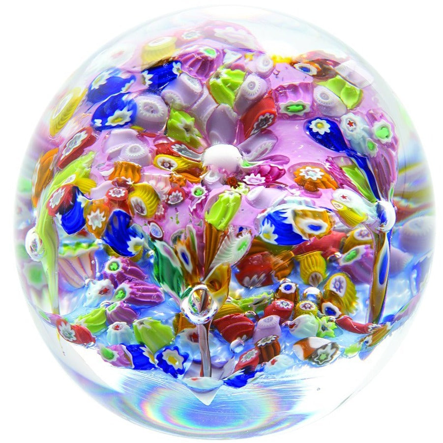 Caithness Glass Millefiori Fingal's Cave Minature Paperweight-Paperweights-Goviers