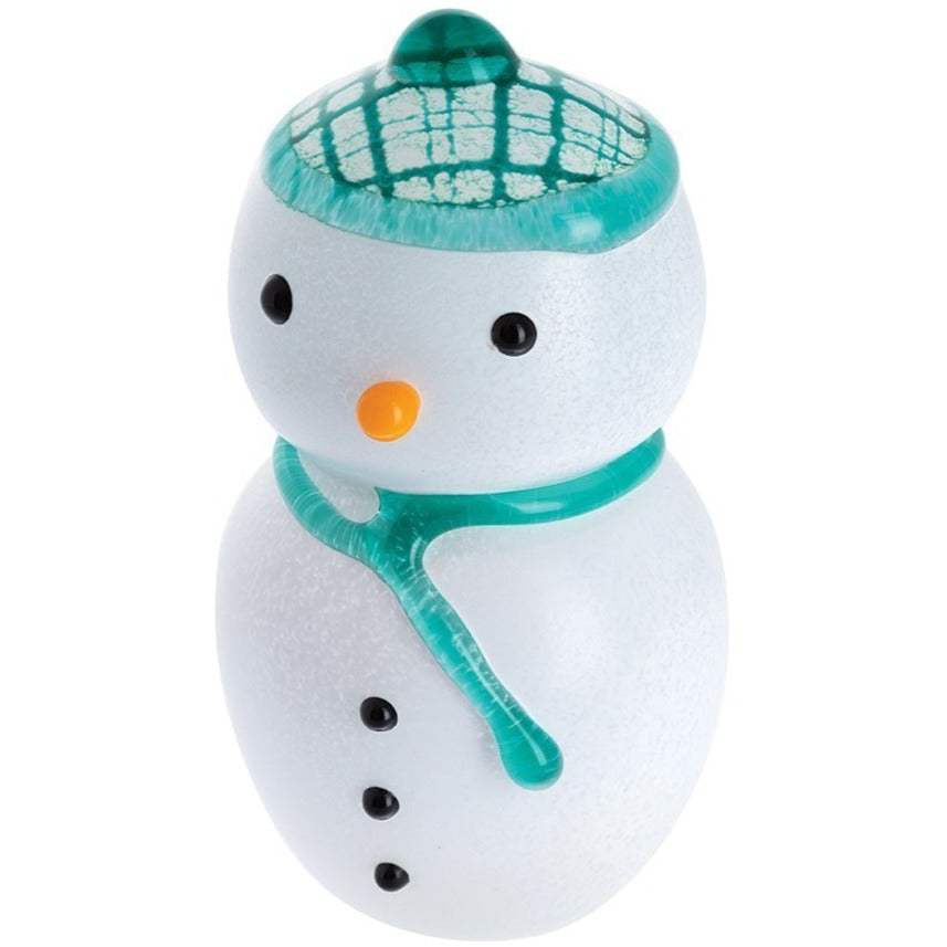 Caithness Mac Snowman Large-Paperweights-Goviers