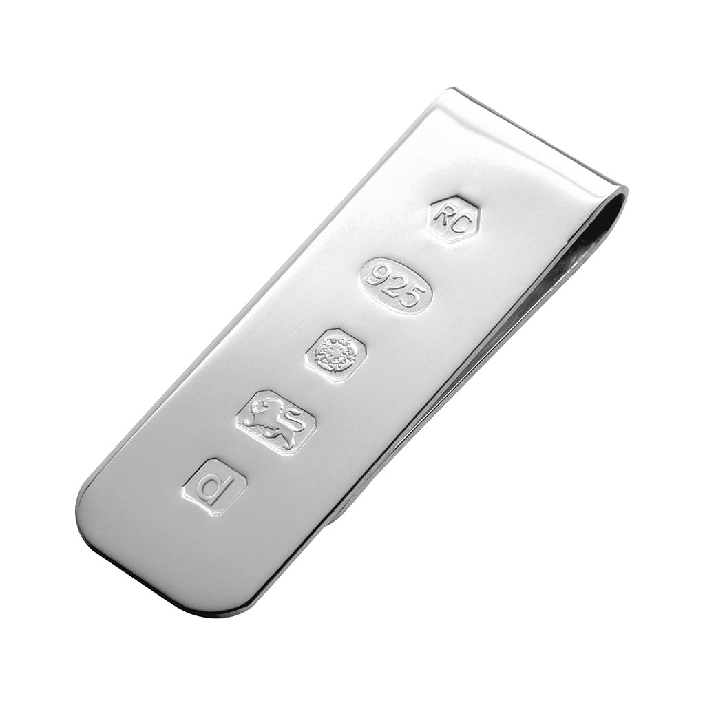 Carrs Money Clip Sterling Silver-Silver-Goviers