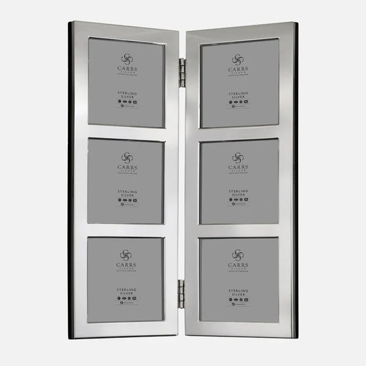 Carrs Silver Modern Flat Multiple Hinged Photo Frame-Goviers