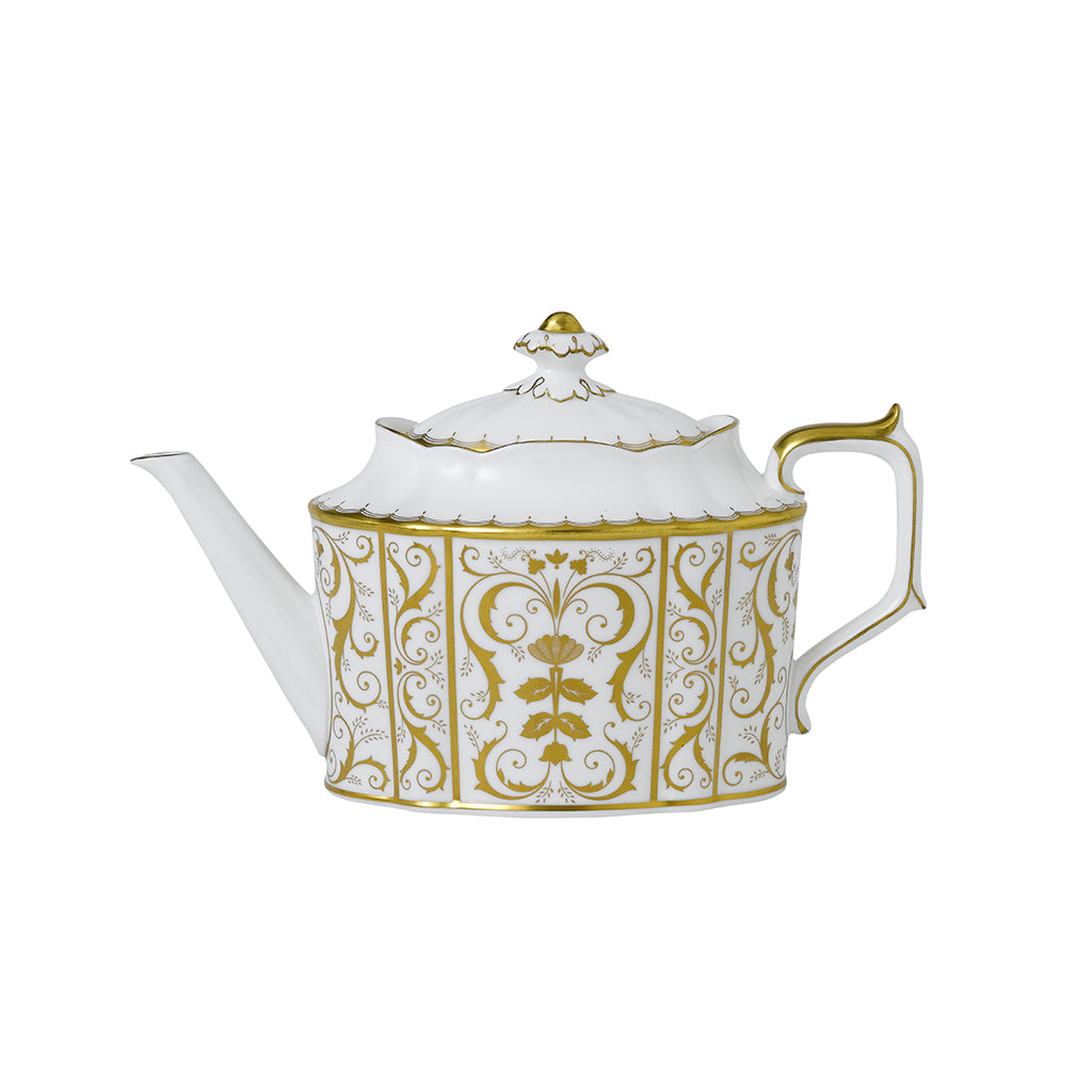 Royal Crown Derby Darley AbbeyWhite Teapot 1.65L
