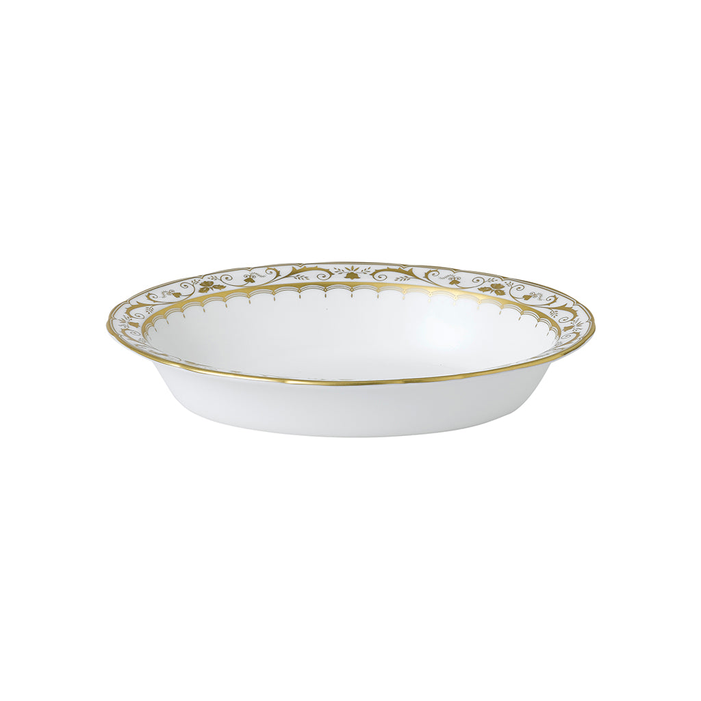 Royal Crown Derby Darley Abbey White Open Vegetable Dish 24cm