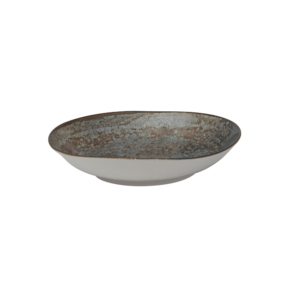 Gural Dark Moon Deep Pebble Plate 20cm