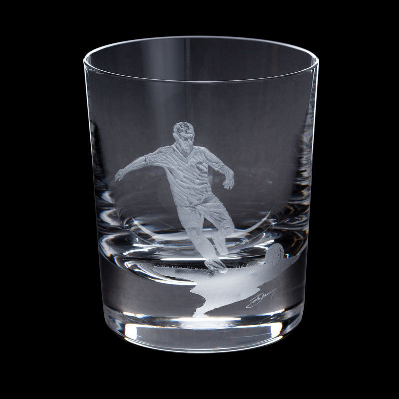 Dartington Crystal Hand Engraved Football Tumbler