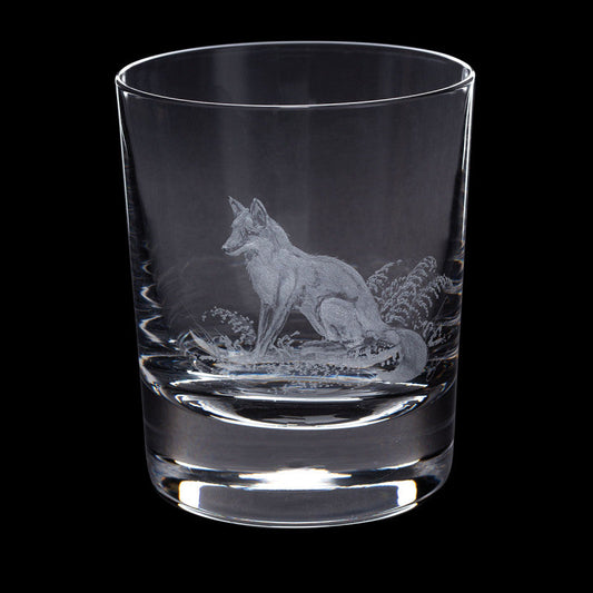 Dartington Crystal Hand Engraved Fox Tumbler-Goviers