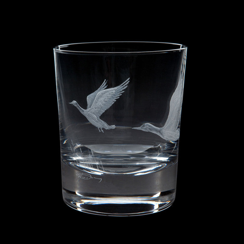 Dartington Crystal Hand Engraved Game Mallard Tumbler