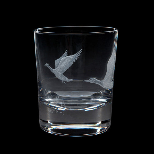 Dartington Crystal Hand Engraved Game Mallard Tumbler-Goviers