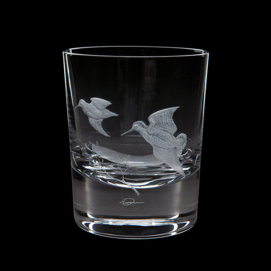Dartington Crystal Hand Engraved Game Woodcock Tumbler-Goviers