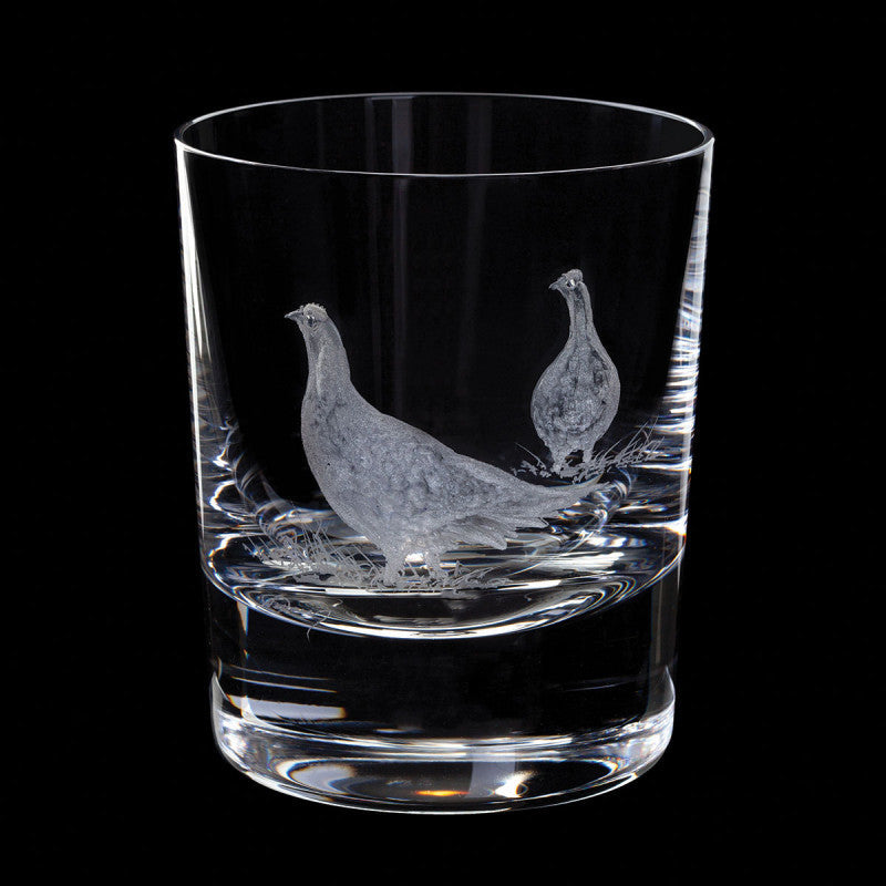 Dartington Crystal Hand Engraved Grouse Tumbler