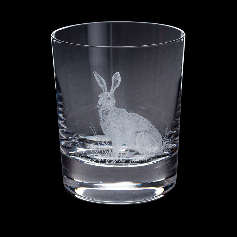 Dartington Crystal Hand Engraved Hare Tumbler