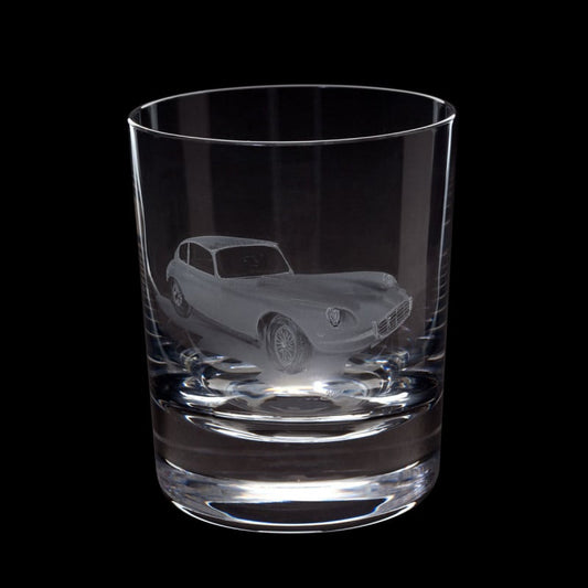 Dartington Crystal Hand Engraved Jaguar E-Type Tumbler-Goviers