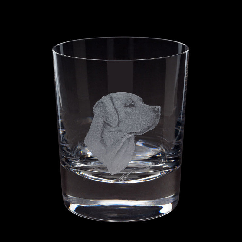 Dartington Crystal Hand Engraved Labrador Tumbler