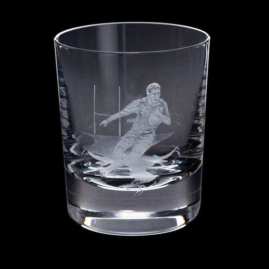 Dartington Crystal Hand Engraved Rugby Tumbler-Goviers