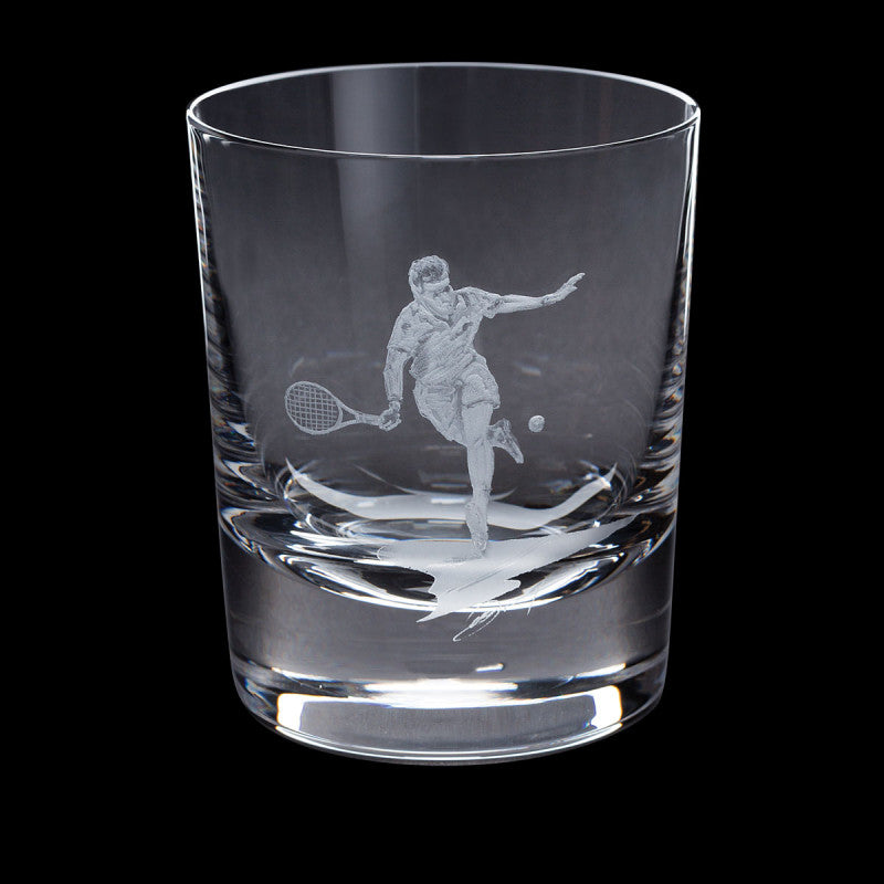 Dartington Crystal Hand Engraved Tennis Tumbler