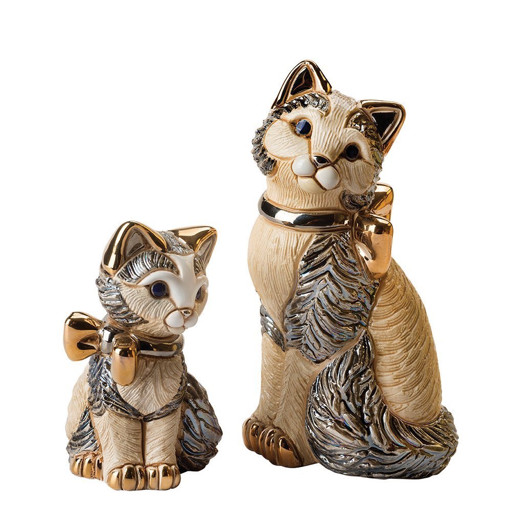 De Rosa Cat with Gold Ribbon-Collectables-Goviers