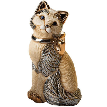 De Rosa Cat with Gold Ribbon-Collectables-Goviers