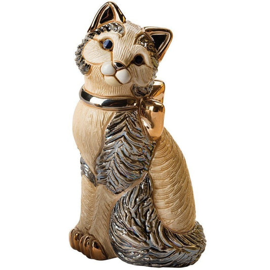 De Rosa Cat with Gold Ribbon-Collectables-Goviers