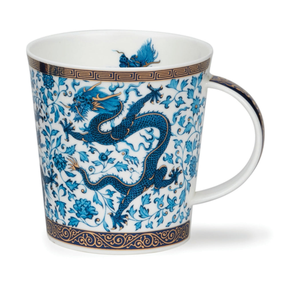 Dunoon Cairngorm Blue Ming Dragon Mug-Goviers