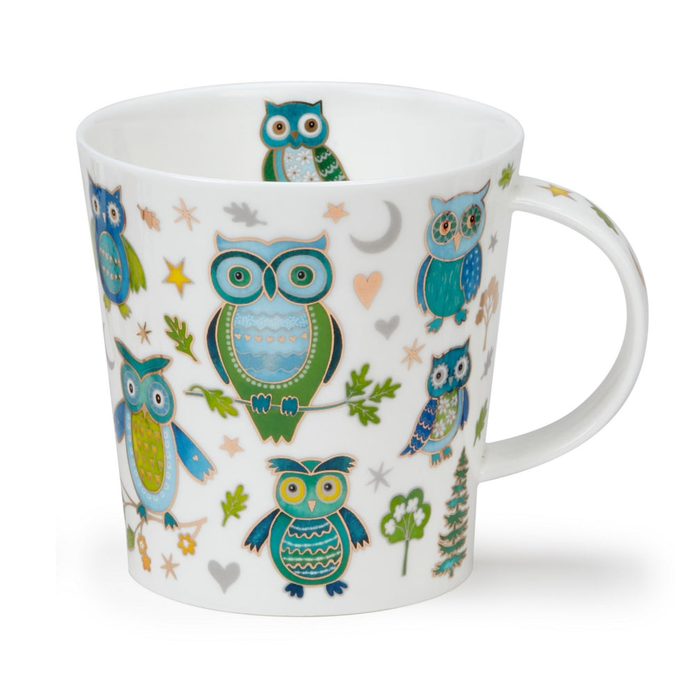 Dunoon Cairngorm Glitzy Gang Owl Mug-Goviers