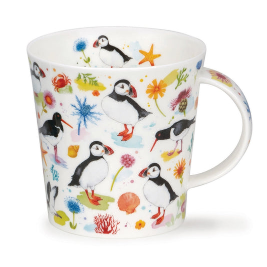 Dunoon Cairngorm Puffins & Oystercatchers Mug-Goviers
