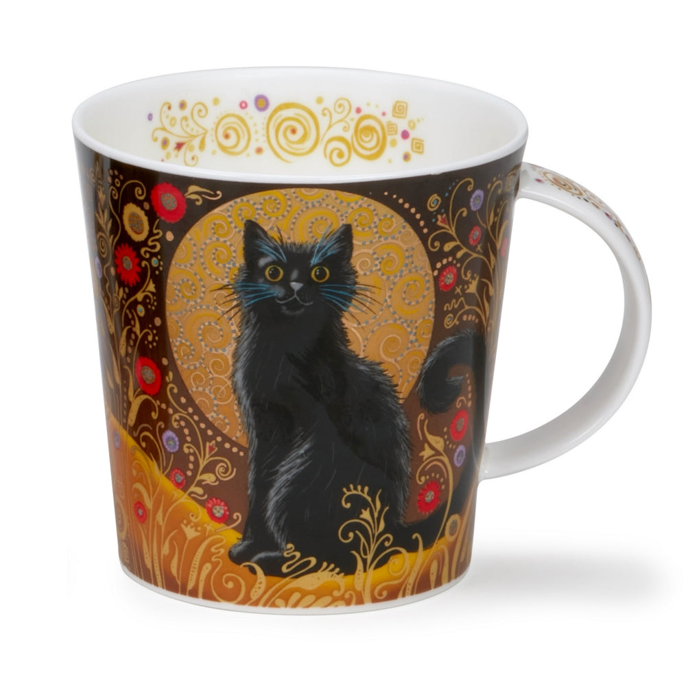 Dunoon Celestial Cats Black Cat Mug