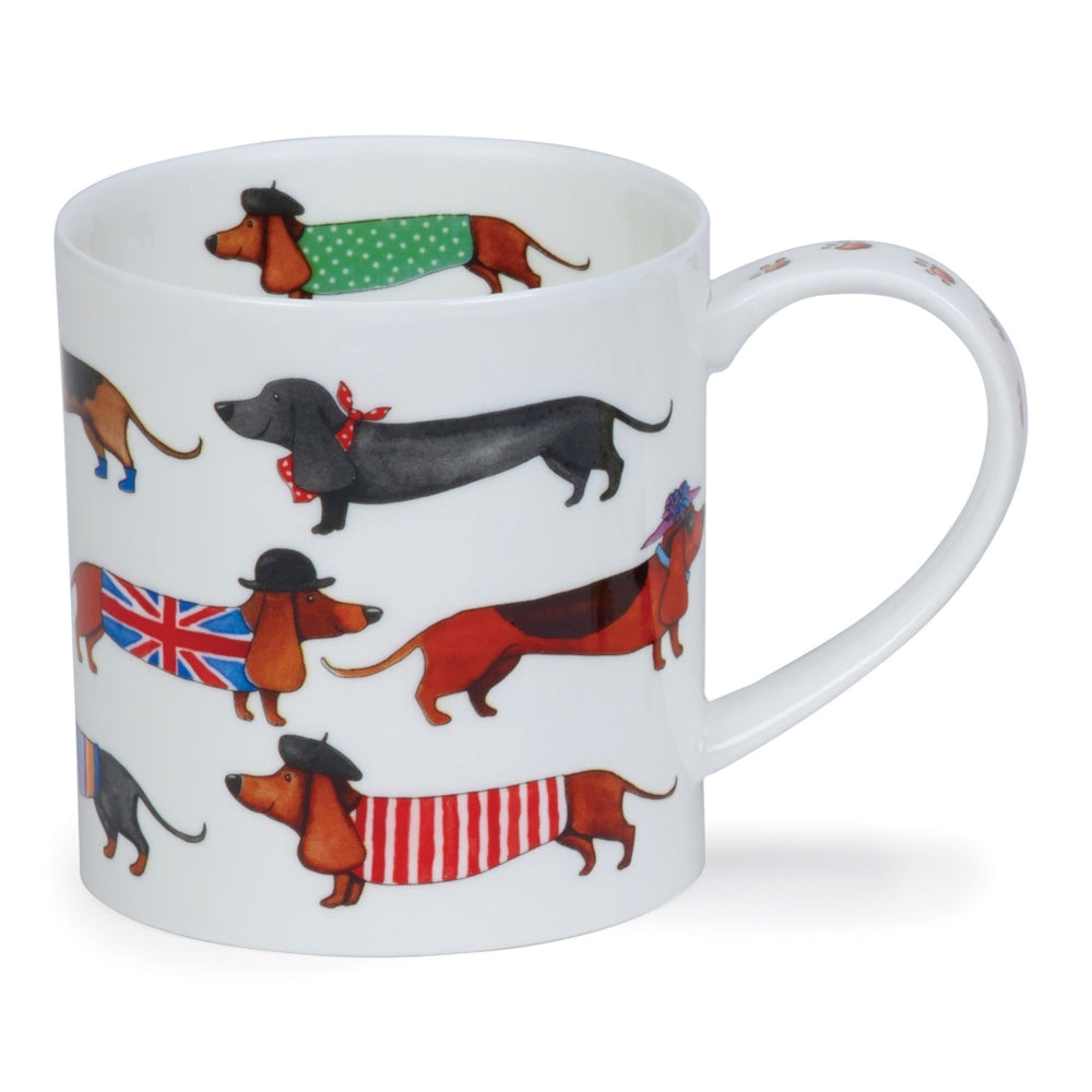 Dunoon Dashing Dogs Sausage Dog Mug-Goviers