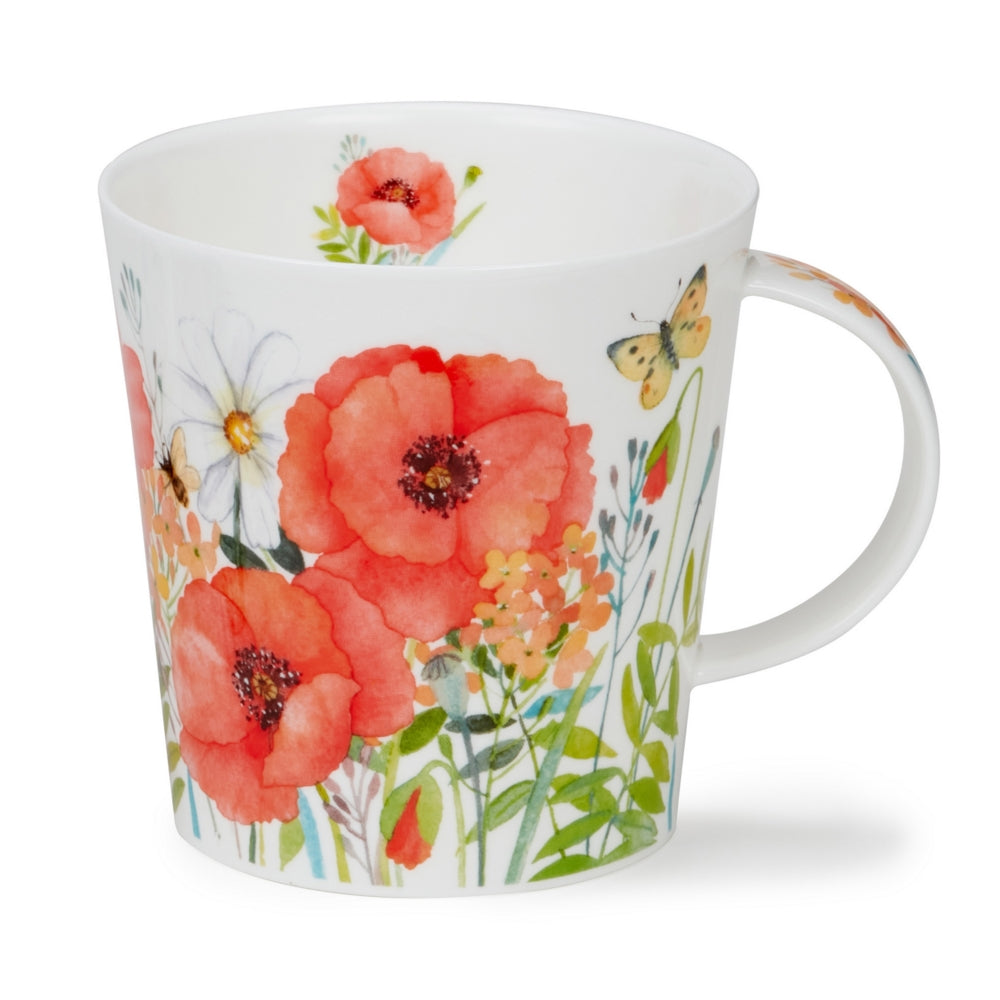 Dunoon Floral Whisper Red Mug