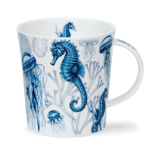 Dunoon Lomond Blue Ocean Seahorse Mug-Goviers