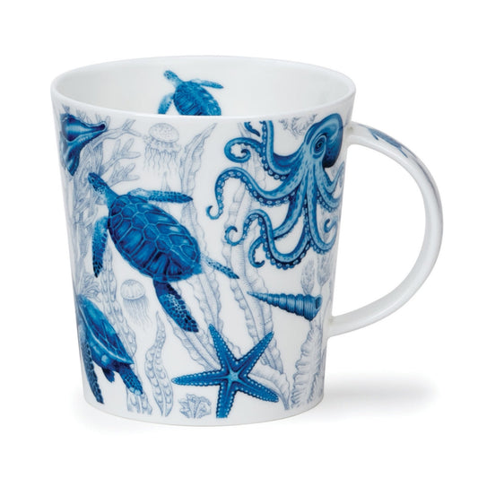 Dunoon Lomond Blue Ocean Turtle Mug-Goviers