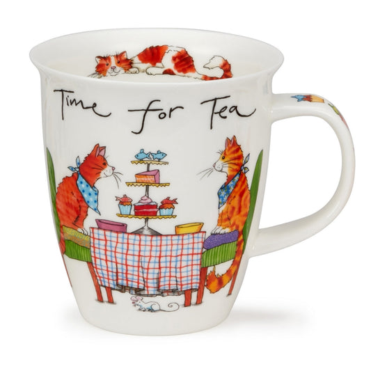 Dunoon Nevis Time For Tea Cat Mug-Goviers