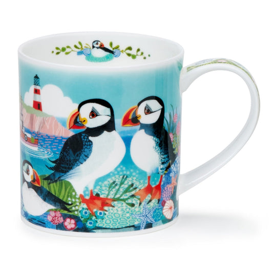 Dunoon Orkney Shore Birds Puffin Mug-Goviers