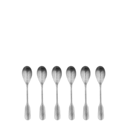 Charingworth Fiddle Vintage Satin 6 Piece Coffee Spoon Set