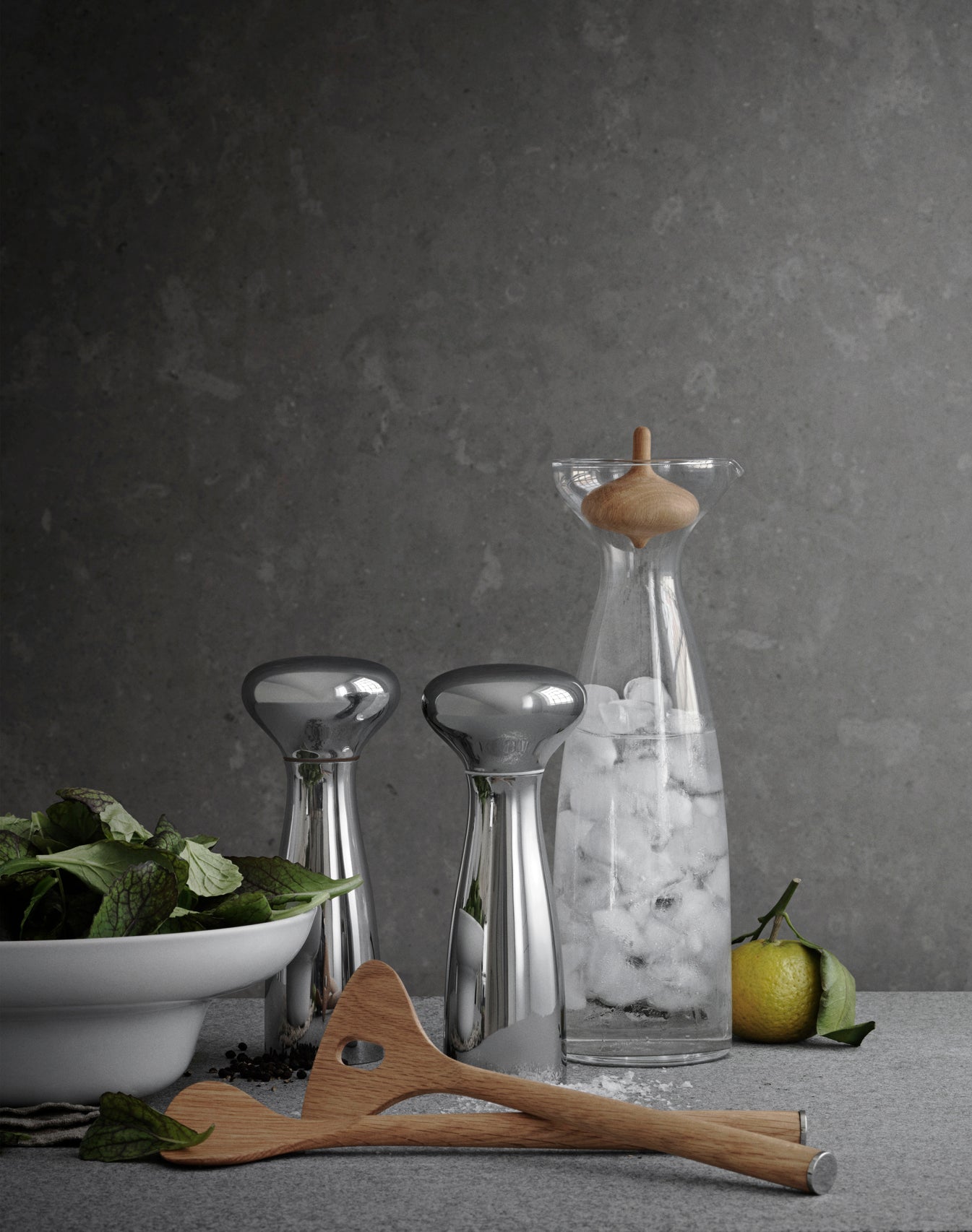 Georg Jensen Alfredo Stainless Steel Salt & Pepper