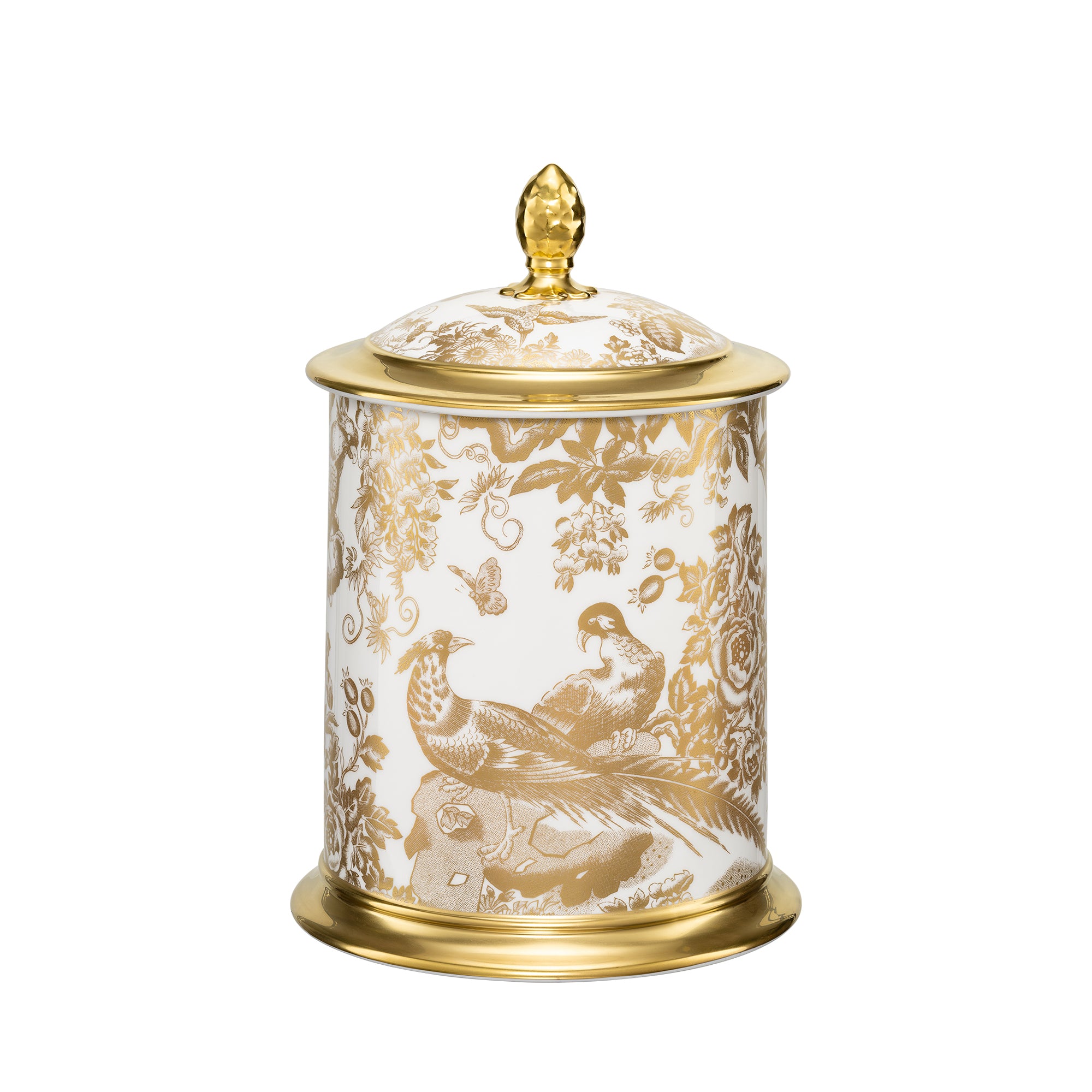 Royal Crown Derby Gold Aves Storage Jar Medium NEW