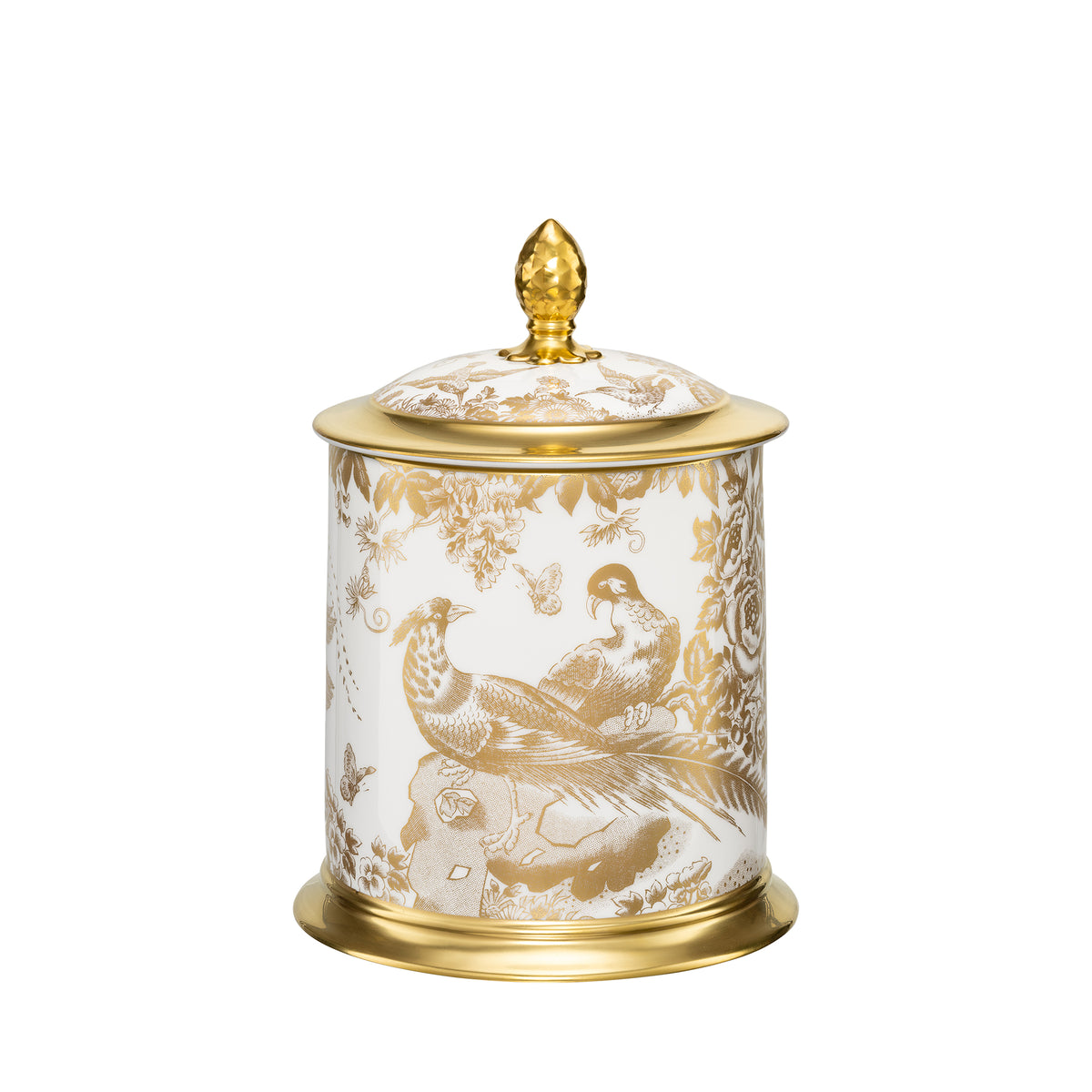 Royal Crown Derby Gold Aves Storage Jar Small NEW