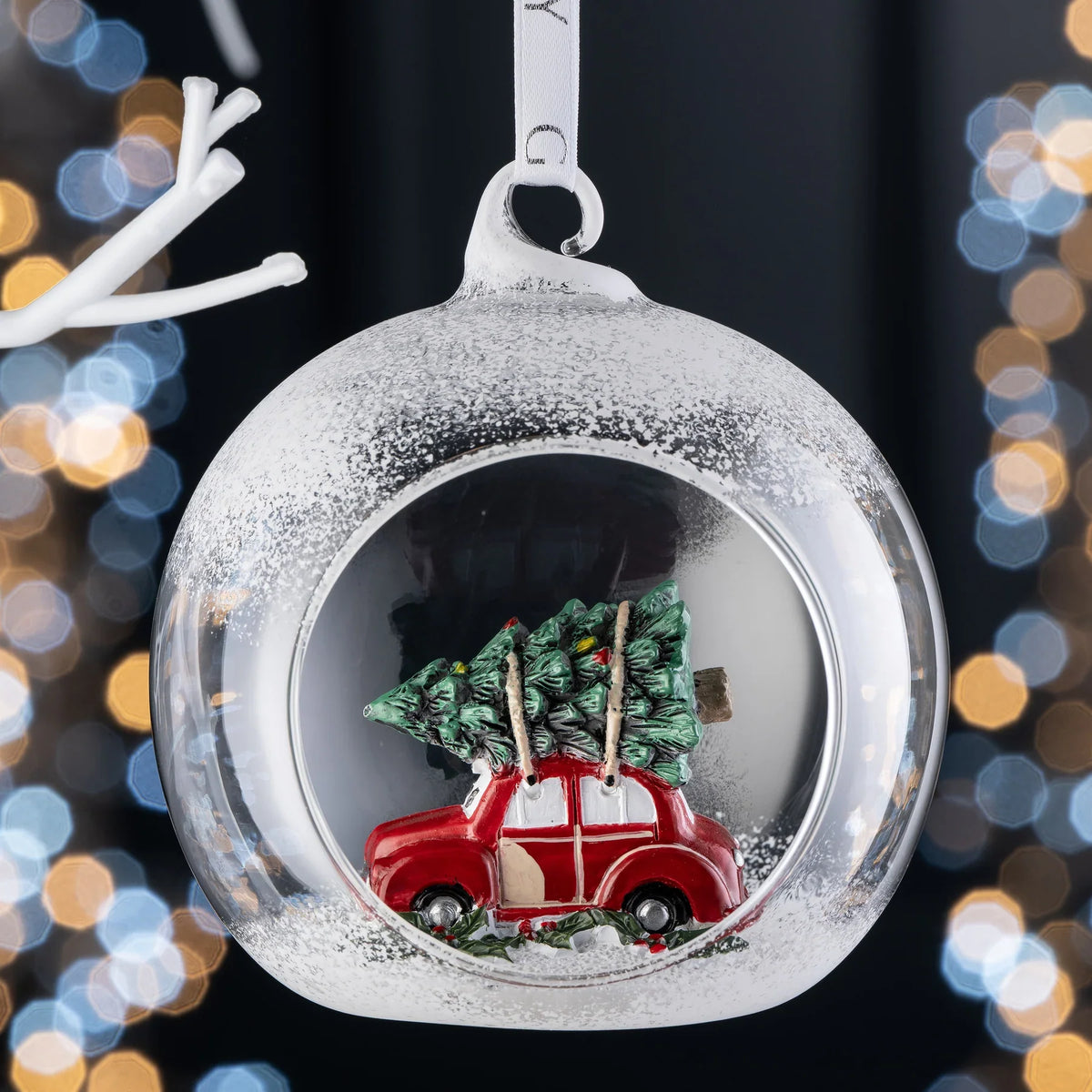 Galway Crystal Vintage Car Hanging Bauble-Goviers